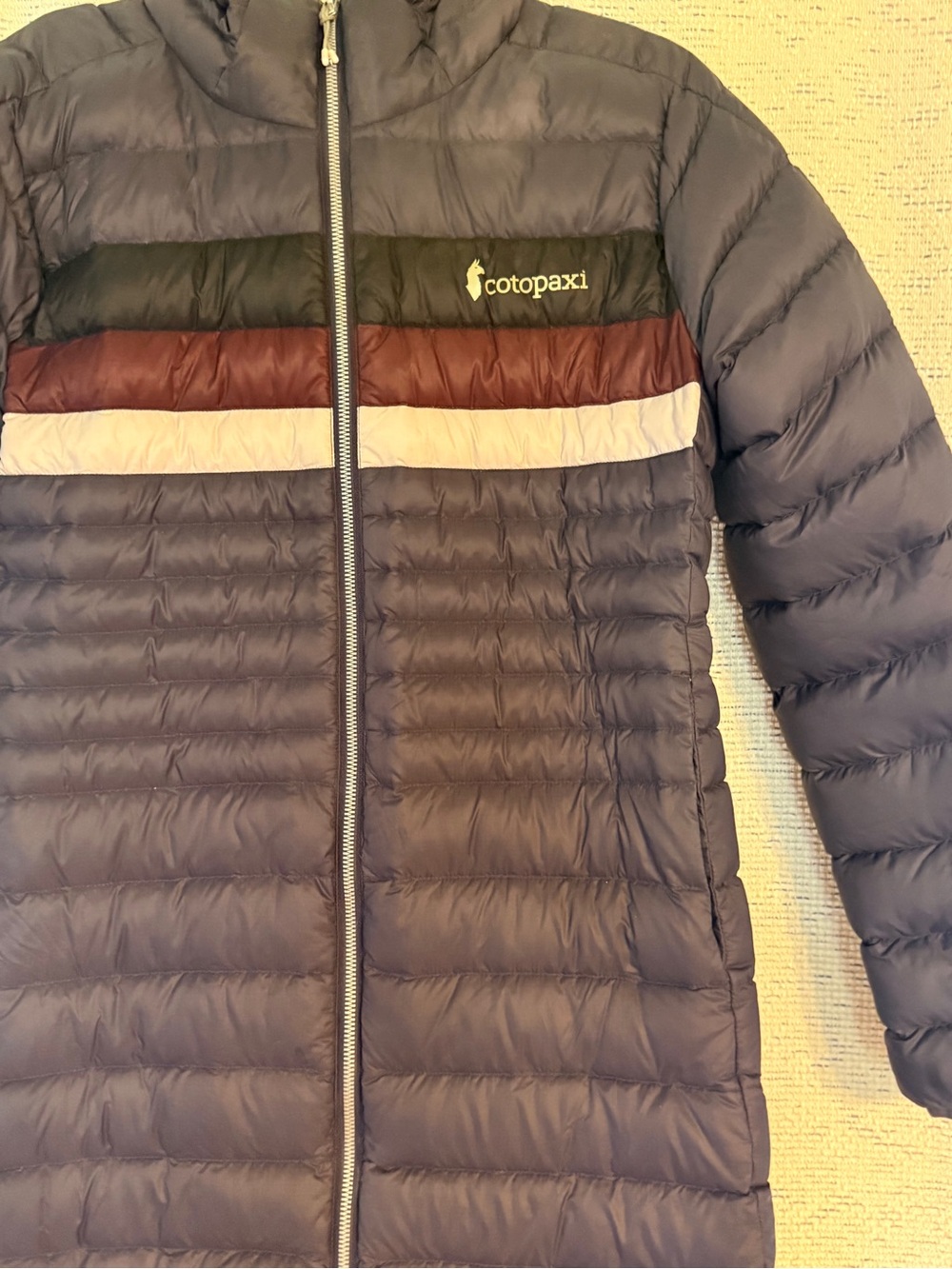 Cotopaxi Fuego Down Parka Jacket Womens Small 800-Fill Colorblock Puffer Coat - Picture 4 of 7
